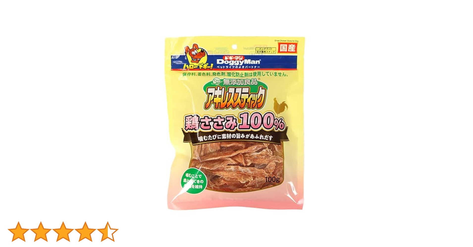 ドギーマン 無添加良品 アキレススティック鶏ささみ100% 100g ×12袋 Amazon.co.jp: ドギーマン 無添加良品 アキレススティック 鶏